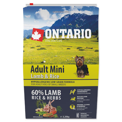 ONTARIO Adult Mini Lamb & Rice - 1
