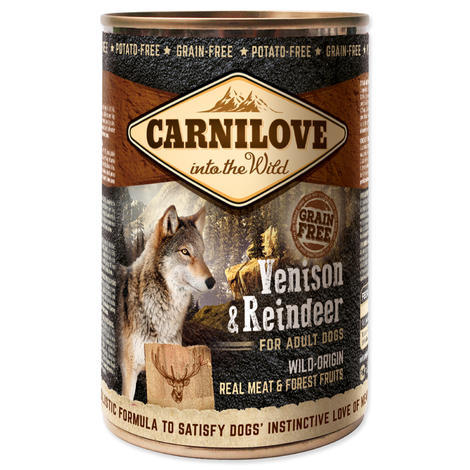 Konzerva CARNILOVE Wild Meat Venison & Reindeer 400g - 1