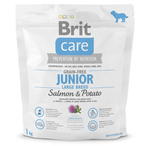 Granule BRIT Care Grain-Free Junior Large Breed Salmon & Potato - 1
