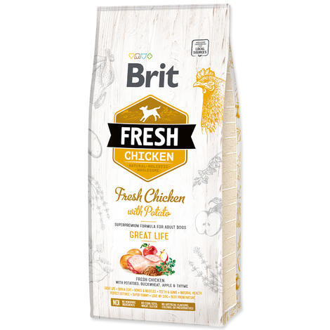 BRIT Fresh Chicken with Potato Adult Great Life - 1